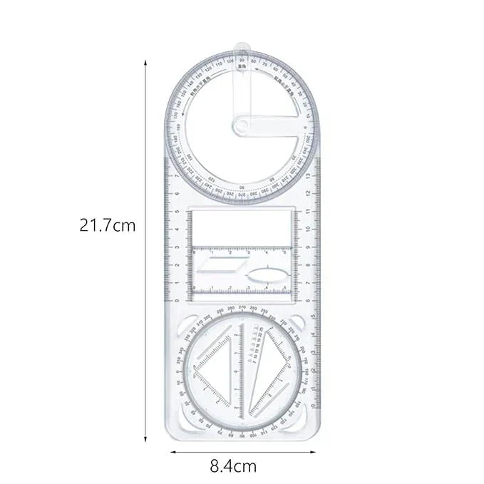 Multifunctional Geometric Ruler - All in one (Buy 1 Get 1 Free)