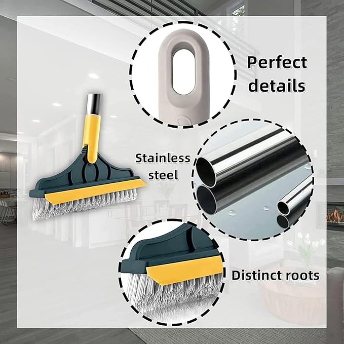 2-in-1 Floor Cleaner Brush with Wiper 🔥Flat 40% Savings🔥