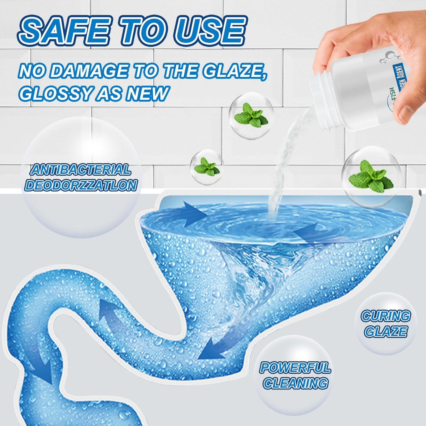 🚽Toilet Active Oxygen Agent - Deep Clean Fresh Scent ✨