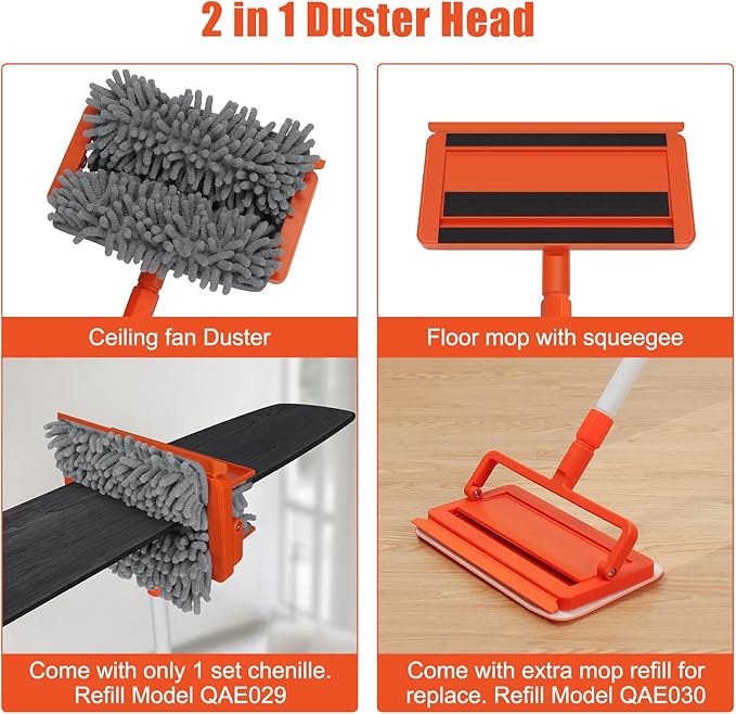 Ceiling Fan Cleaner Duster with Extendable Long Handle
