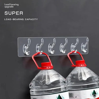 6 Hook Adhesive Strip- Heavy Duty