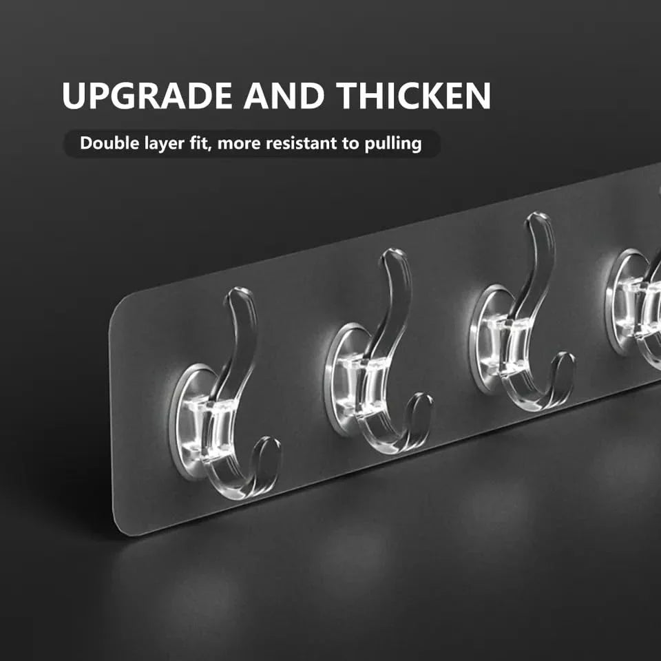 6 Hook Adhesive Strip- Heavy Duty