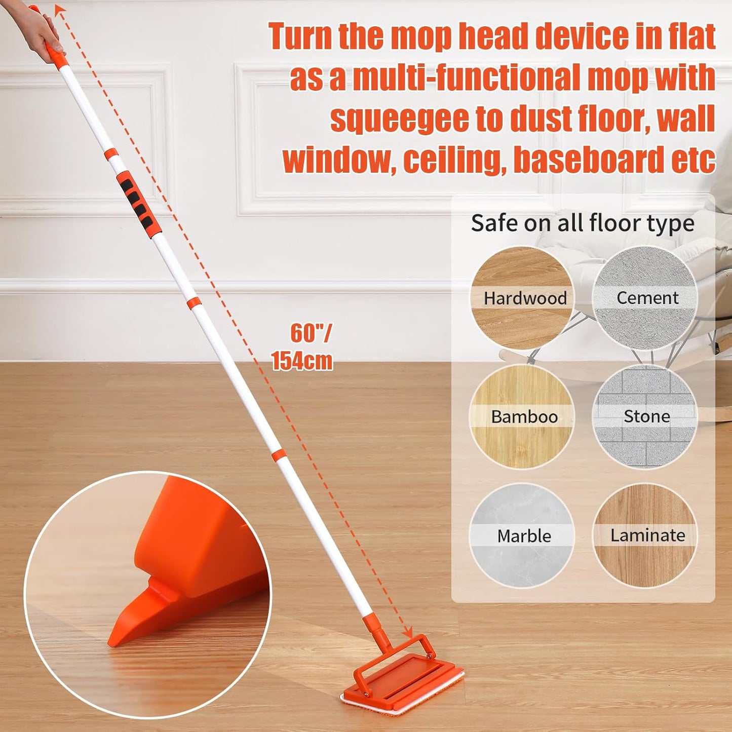 Ceiling Fan Cleaner Duster with Extendable Long Handle