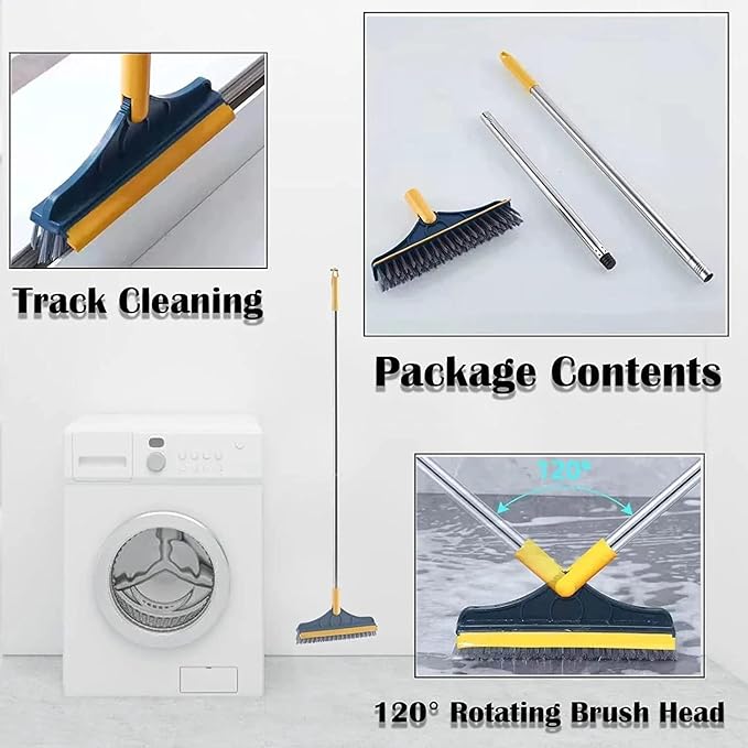 2-in-1 Floor Cleaner Brush with Wiper 🔥Flat 40% Savings🔥