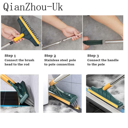2-in-1 Floor Cleaner Brush with Wiper 🔥Flat 40% Savings🔥