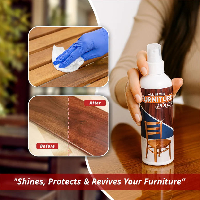 Natural Beeswax Spray Furniture Polish and Cleaner Spray (Pack of 3)