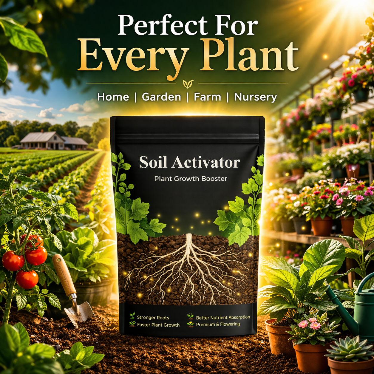 Soil Activator – Plant Growth Booster 🪴🚀 | BUY 1 GET 1 FREE