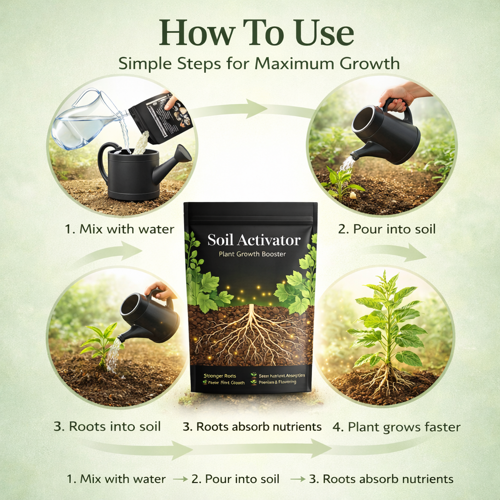 Soil Activator – Plant Growth Booster 🪴🚀 | BUY 1 GET 1 FREE