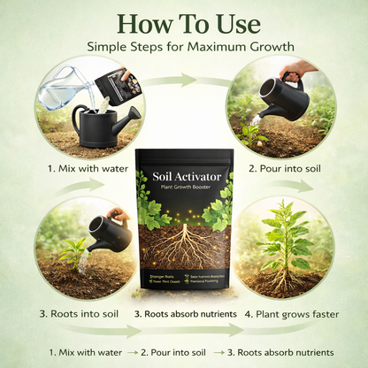 Soil Activator – Plant Growth Booster 🪴🚀 | BUY 1 GET 1 FREE
