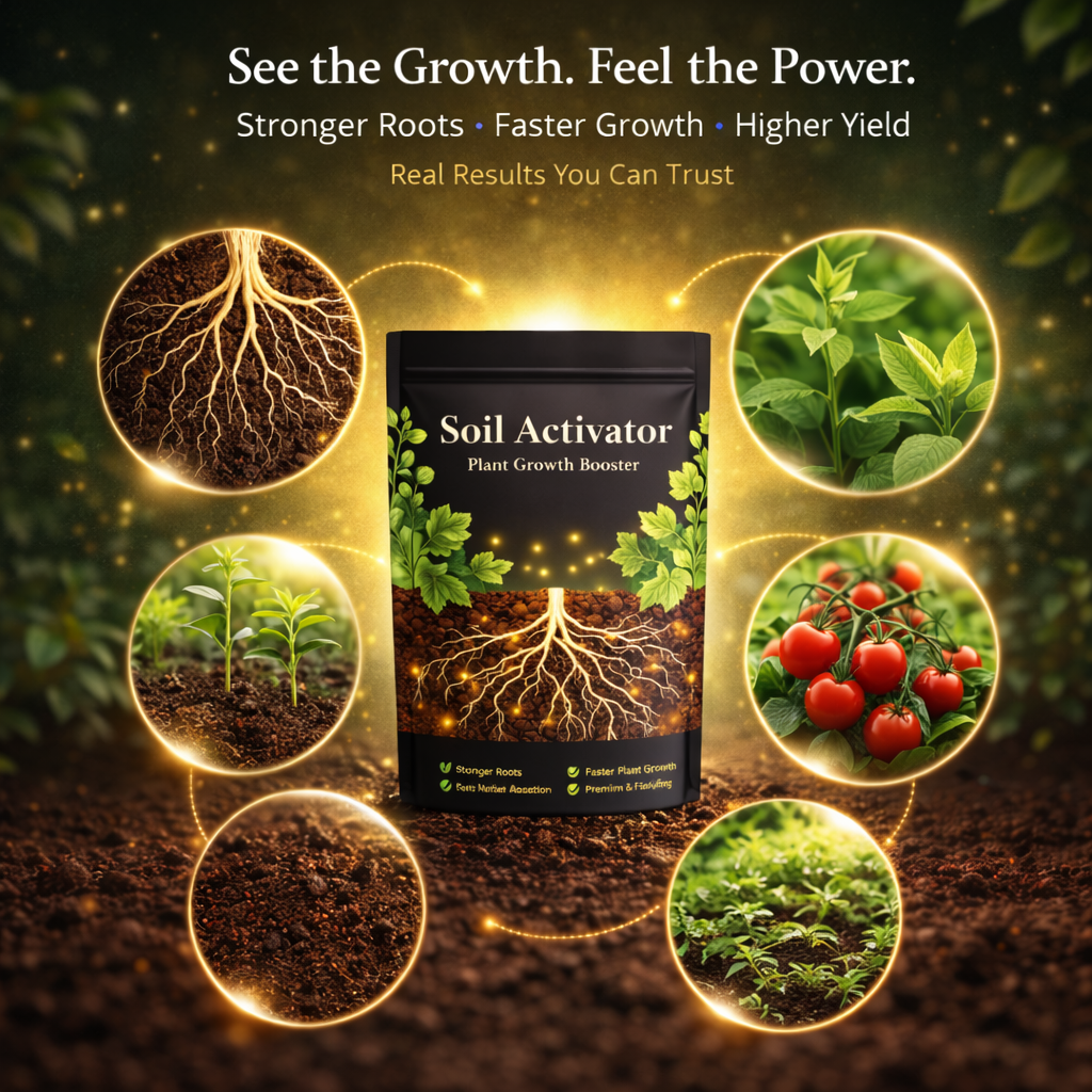 Soil Activator – Plant Growth Booster 🪴🚀 | BUY 1 GET 1 FREE
