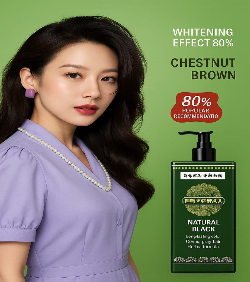 Korean 3 in 1 Herbal hair dye shampoo Buy 1 Bottle🧴Get 1 Bottle FREE🧴