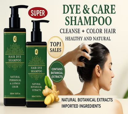 Korean 3 in 1 Herbal hair dye shampoo Buy 1 Bottle🧴Get 1 Bottle FREE🧴